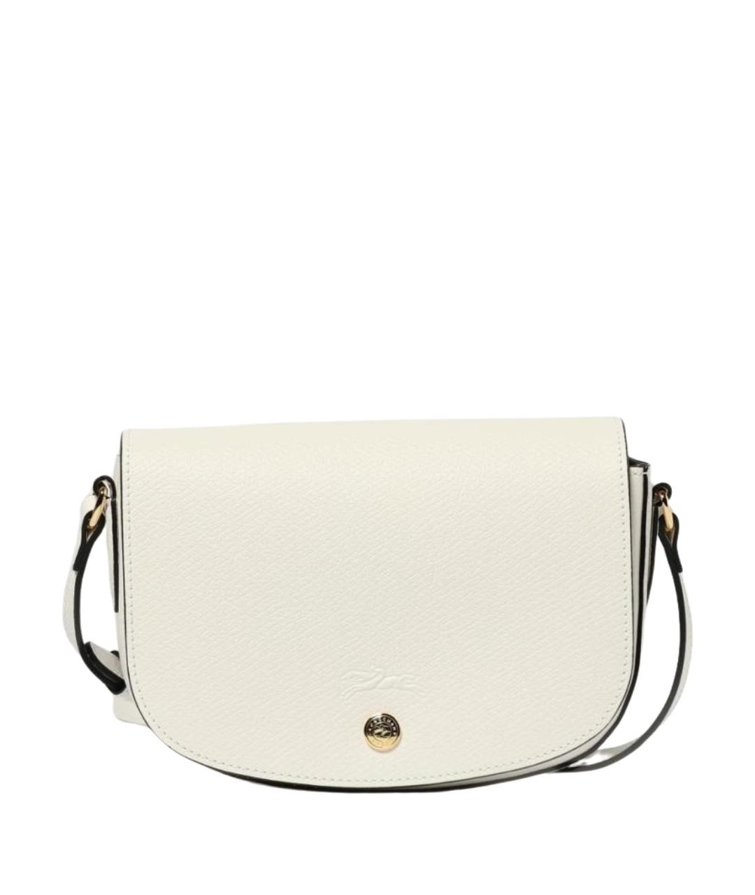 LONGCHAMP Белая кожаная сумка через плечо, фото 1