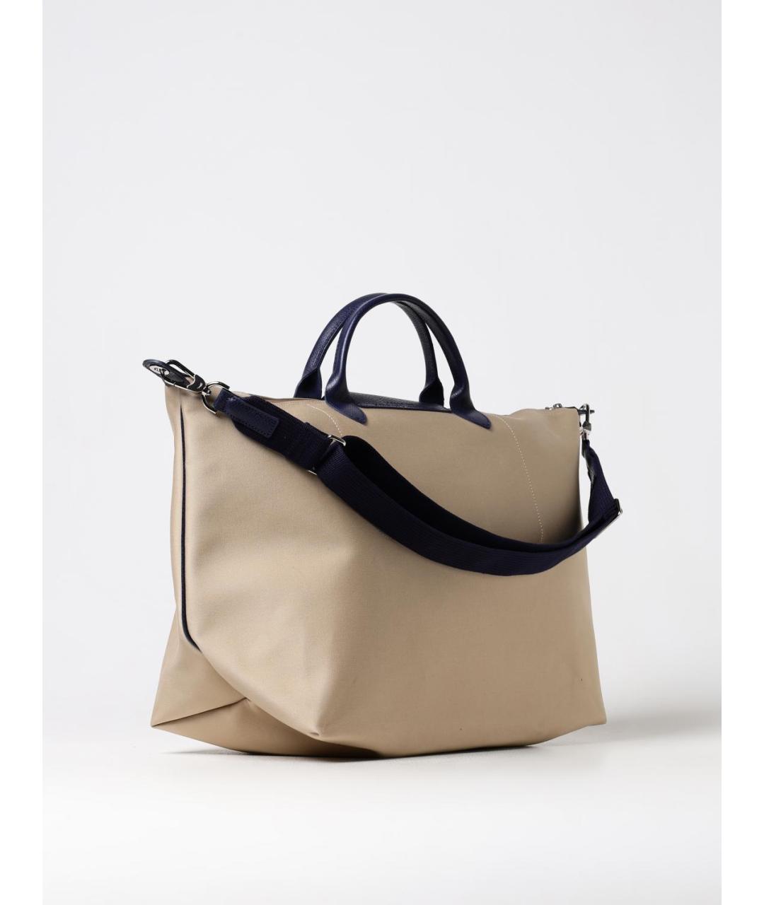LONGCHAMP Бежевая тканевая сумка тоут, фото 2