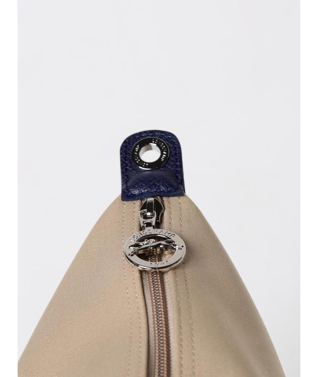 LONGCHAMP Бежевая тканевая сумка тоут, фото 3