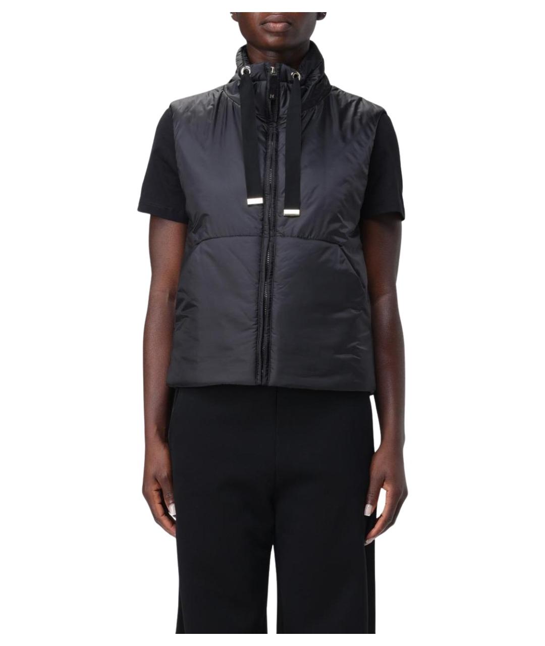 MAX MARA Черный полиэстеровый жилет, фото 1