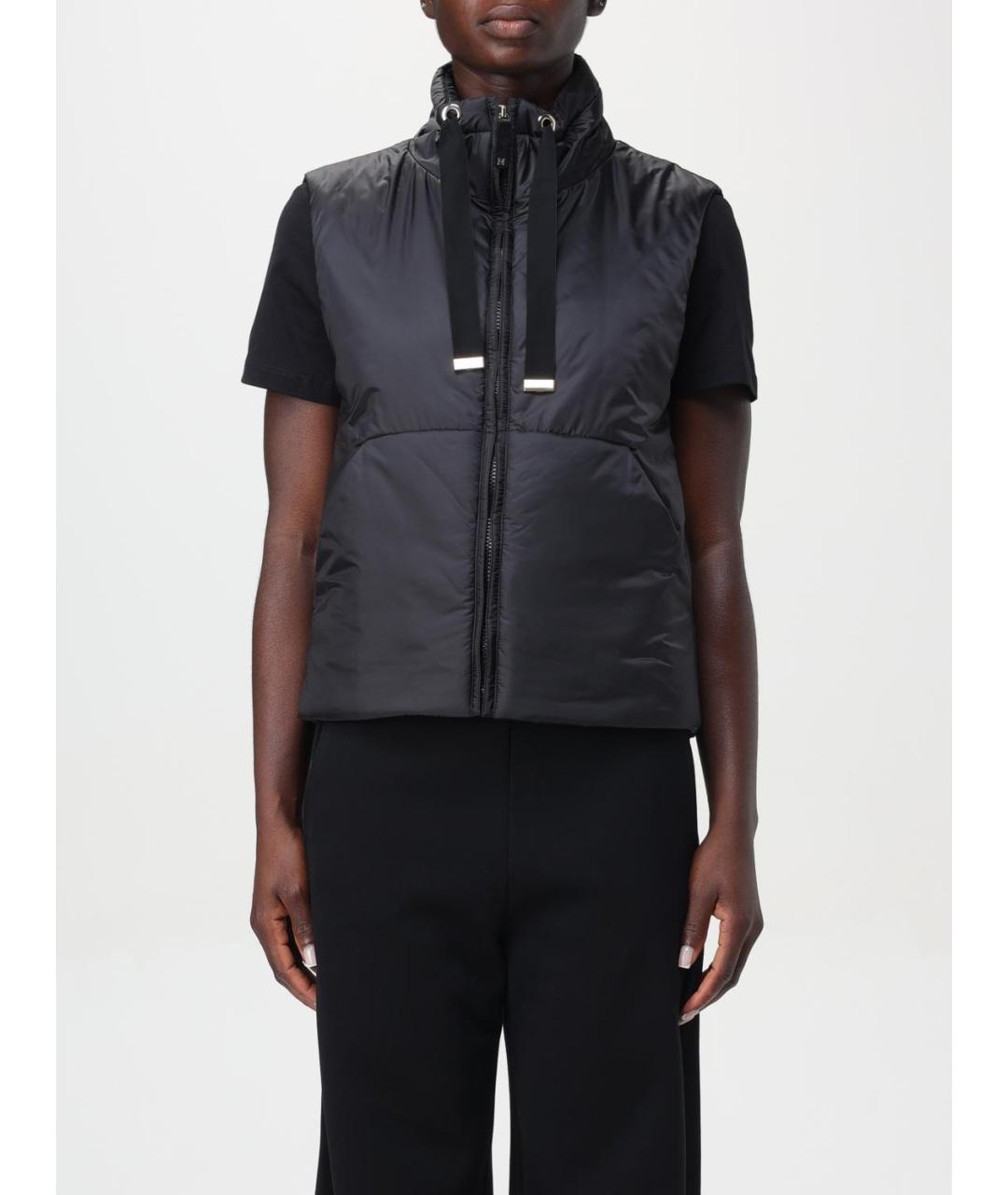 MAX MARA Черный полиэстеровый жилет, фото 6