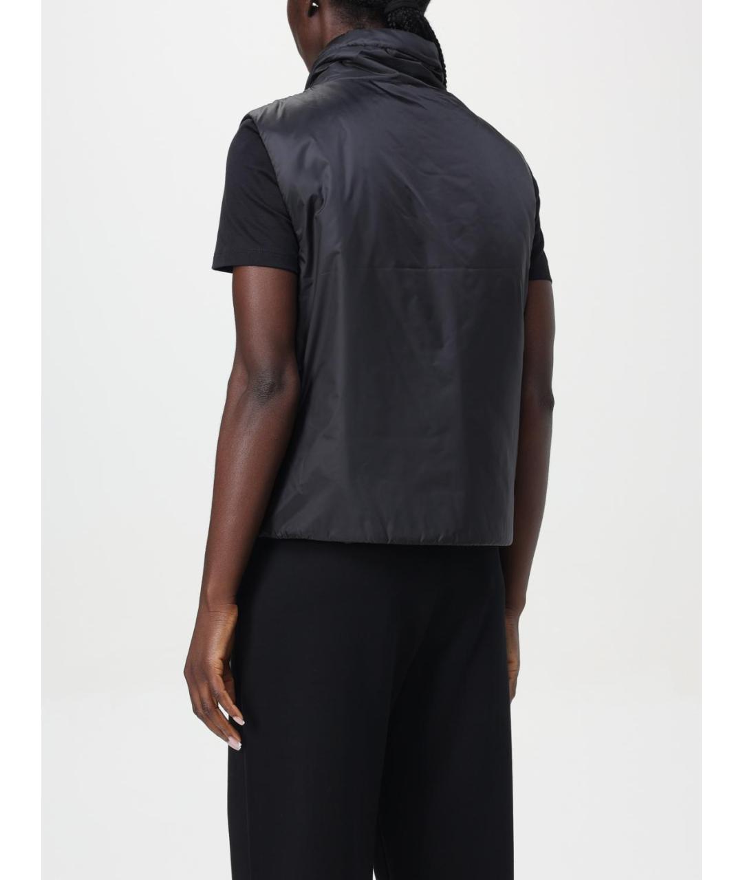 MAX MARA Черный полиэстеровый жилет, фото 3