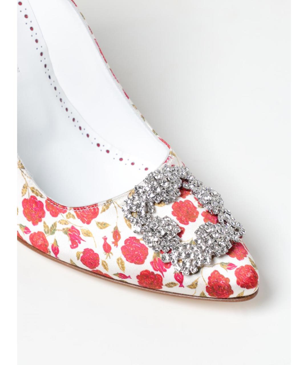 MANOLO BLAHNIK Мульти текстильные туфли, фото 4