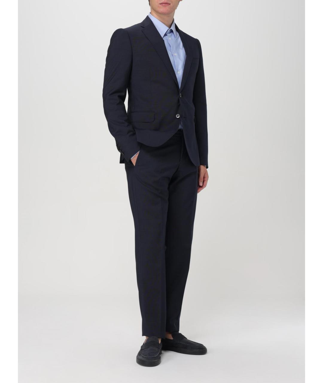 EMPORIO ARMANI Синий классический костюм, фото 2
