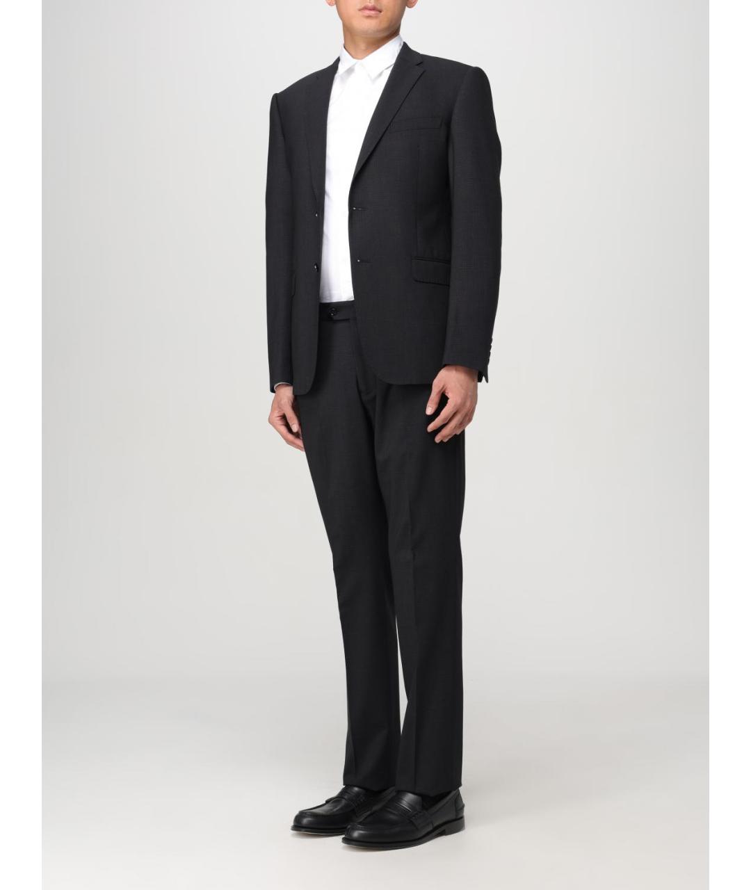 EMPORIO ARMANI Серый классический костюм, фото 4