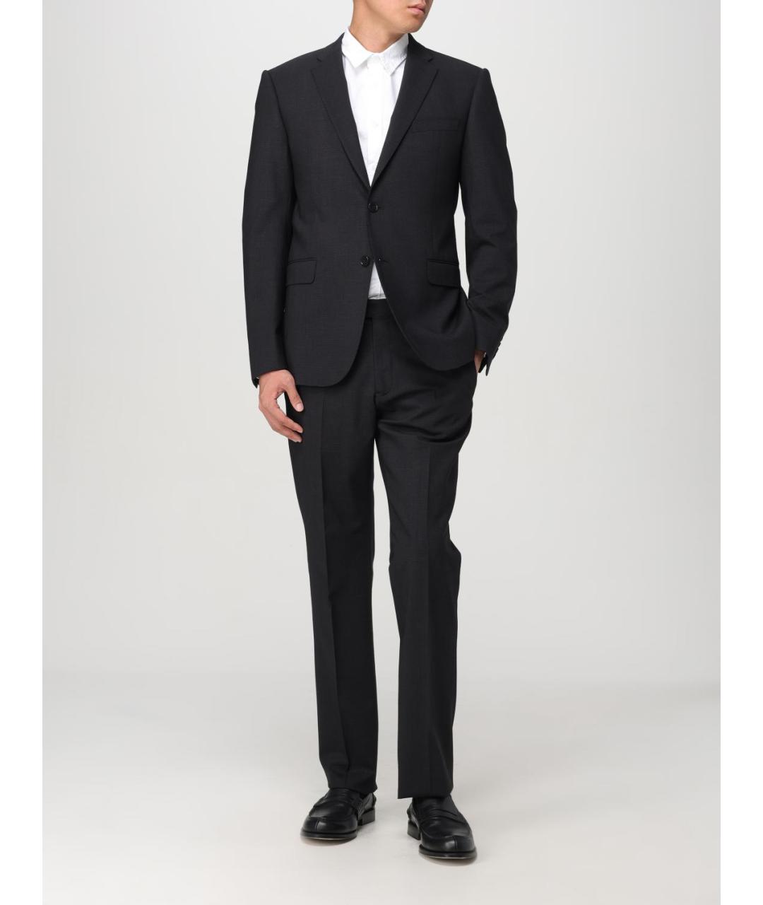 EMPORIO ARMANI Серый классический костюм, фото 2