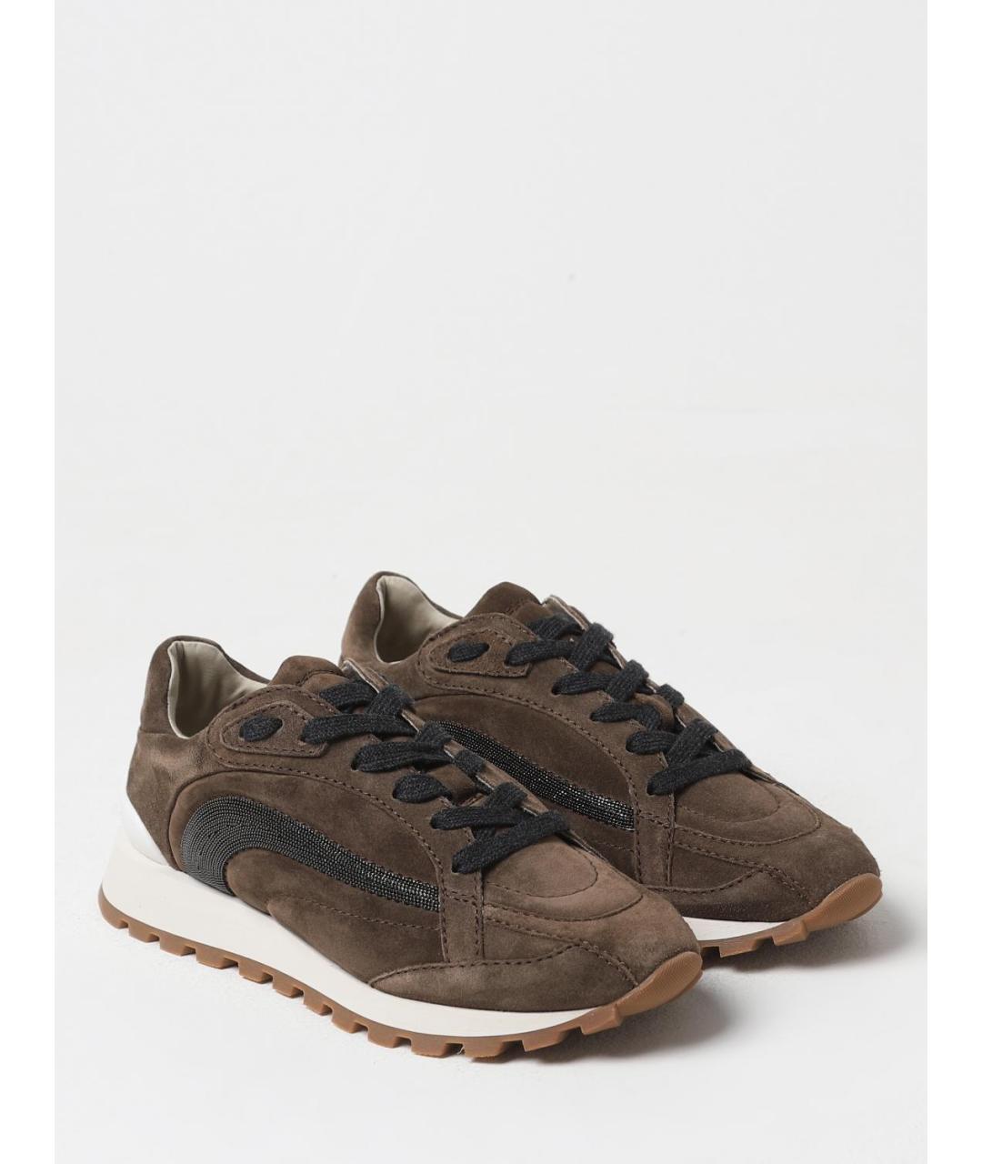 BRUNELLO CUCINELLI Кожаные кроссовки, фото 2