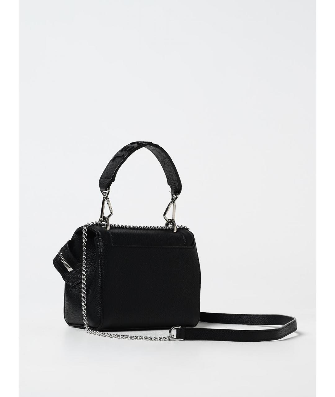 LANCEL Черная кожаная сумка через плечо, фото 2