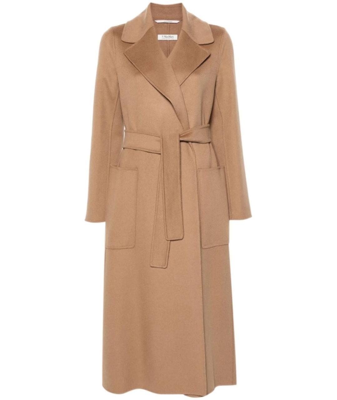 'S MAX MARA Бежевое шерстяное пальто, фото 1