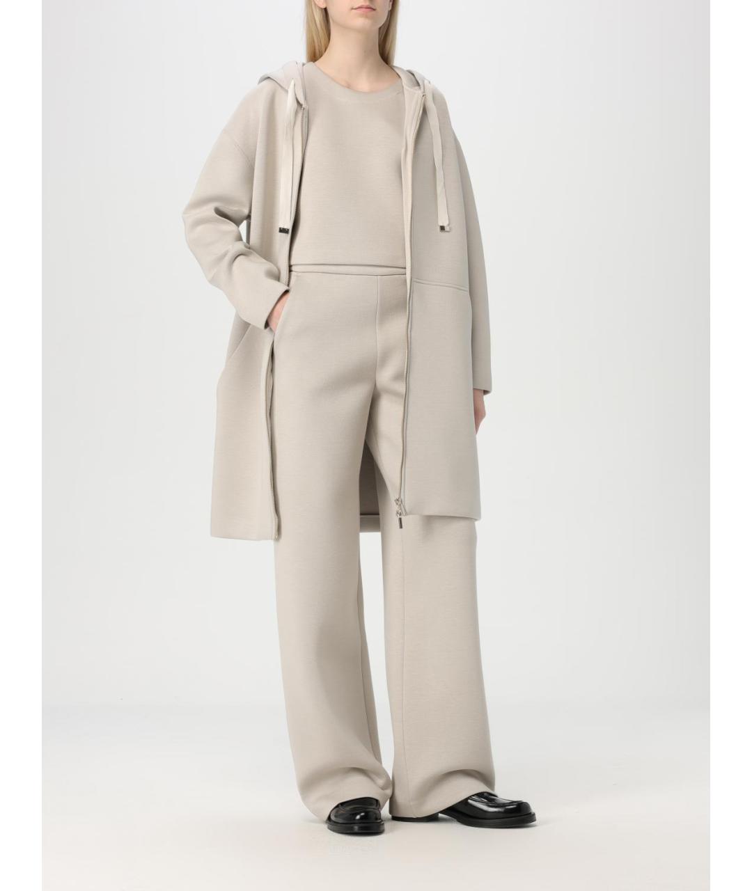 'S MAX MARA Бежевая вискозная майка, фото 2