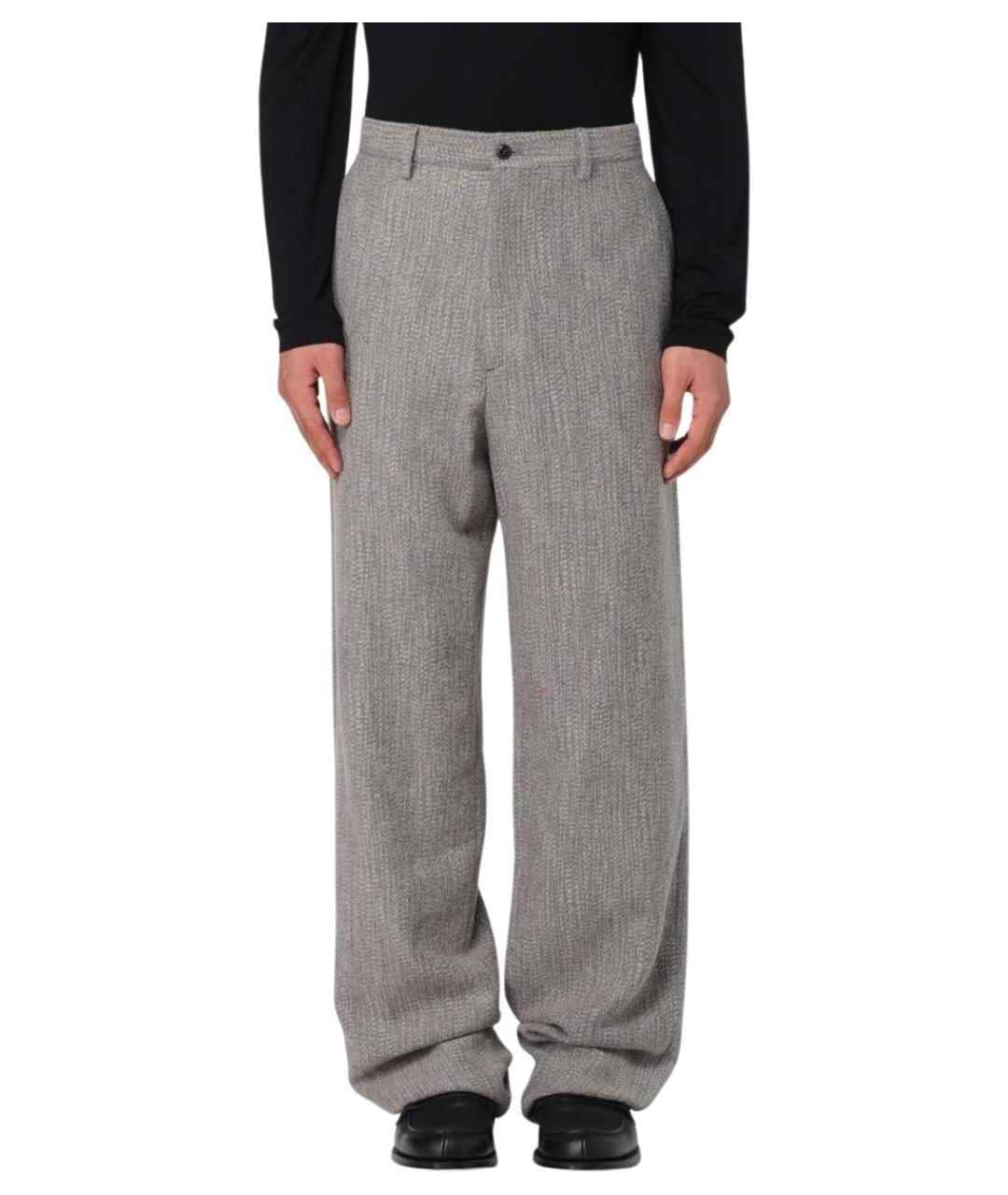 GIORGIO ARMANI Серые повседневные брюки, фото 1