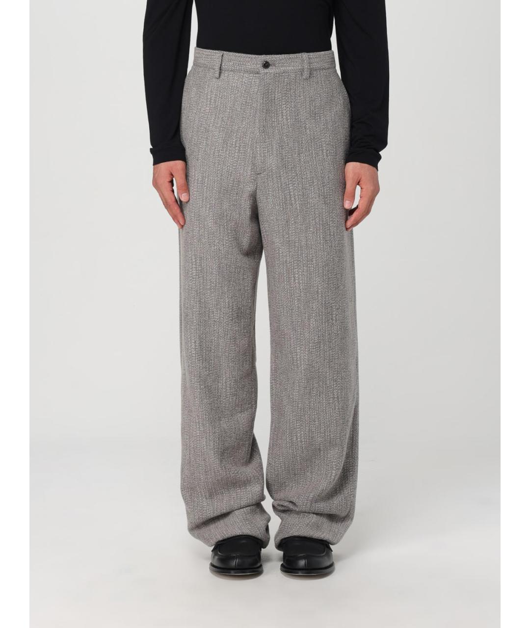 GIORGIO ARMANI Серые повседневные брюки, фото 6