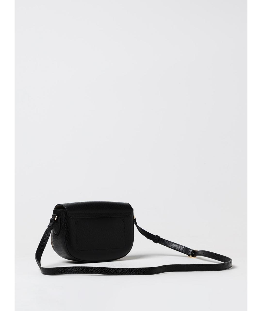 LONGCHAMP Черная кожаная сумка через плечо, фото 2