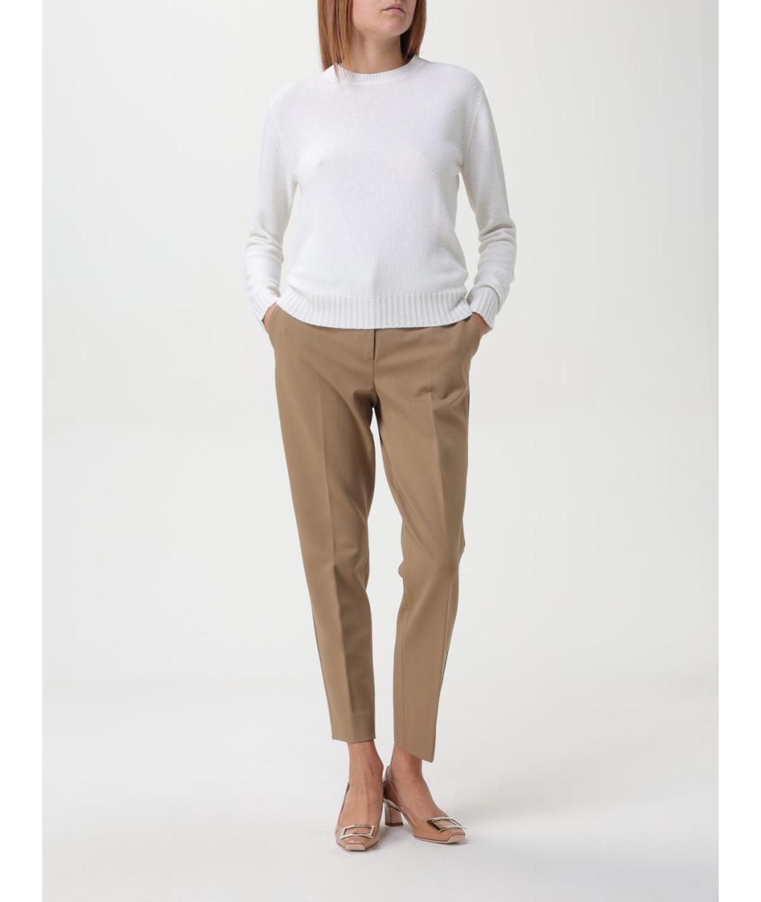 MAX MARA Белый кашемировый джемпер / свитер, фото 2