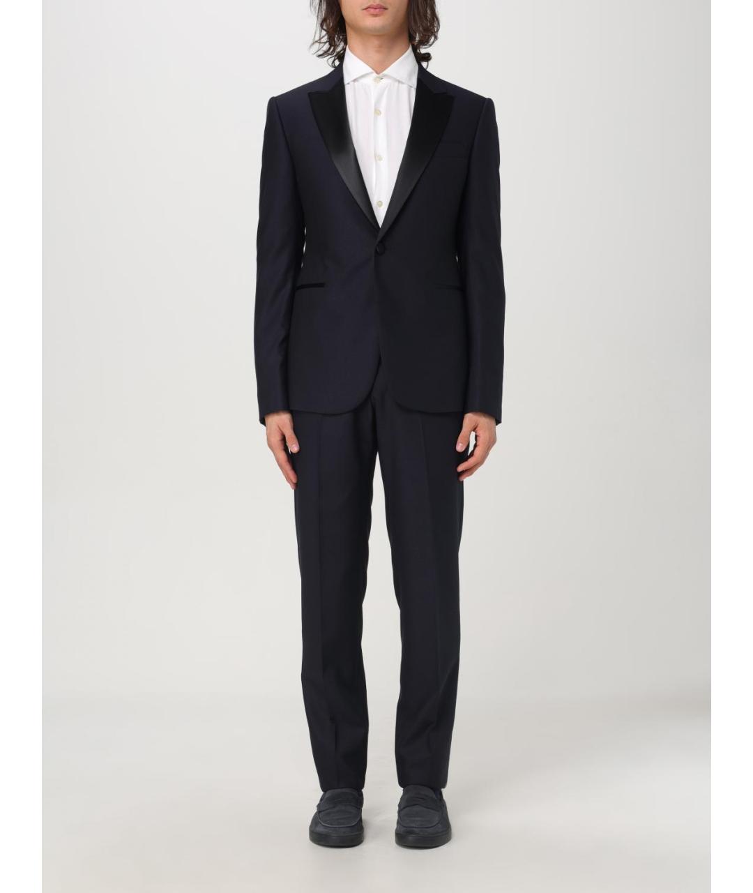 EMPORIO ARMANI Темно-синий вечерний костюм, фото 6