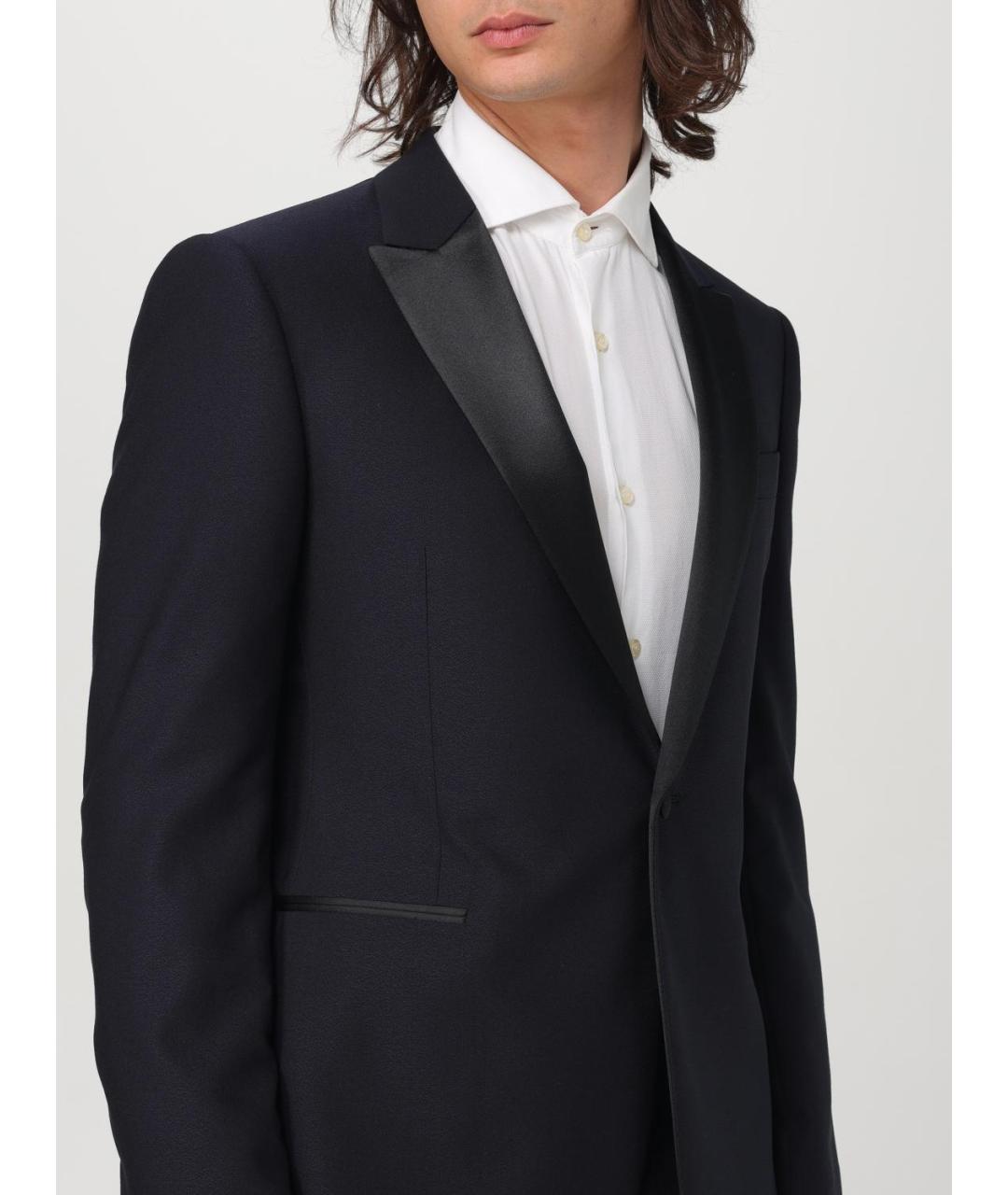 EMPORIO ARMANI Темно-синий вечерний костюм, фото 4