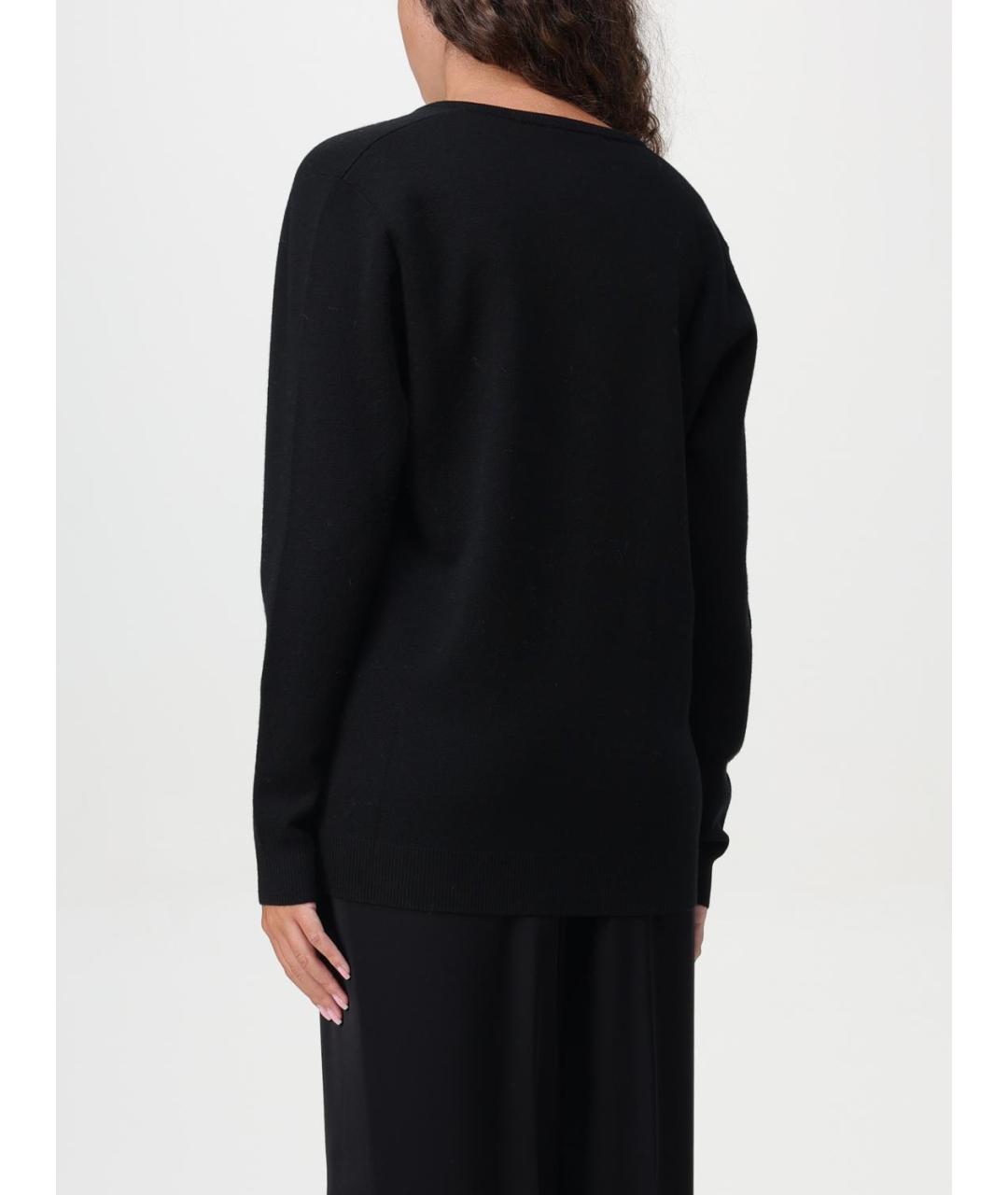 MAX MARA Черный шерстяной джемпер / свитер, фото 3