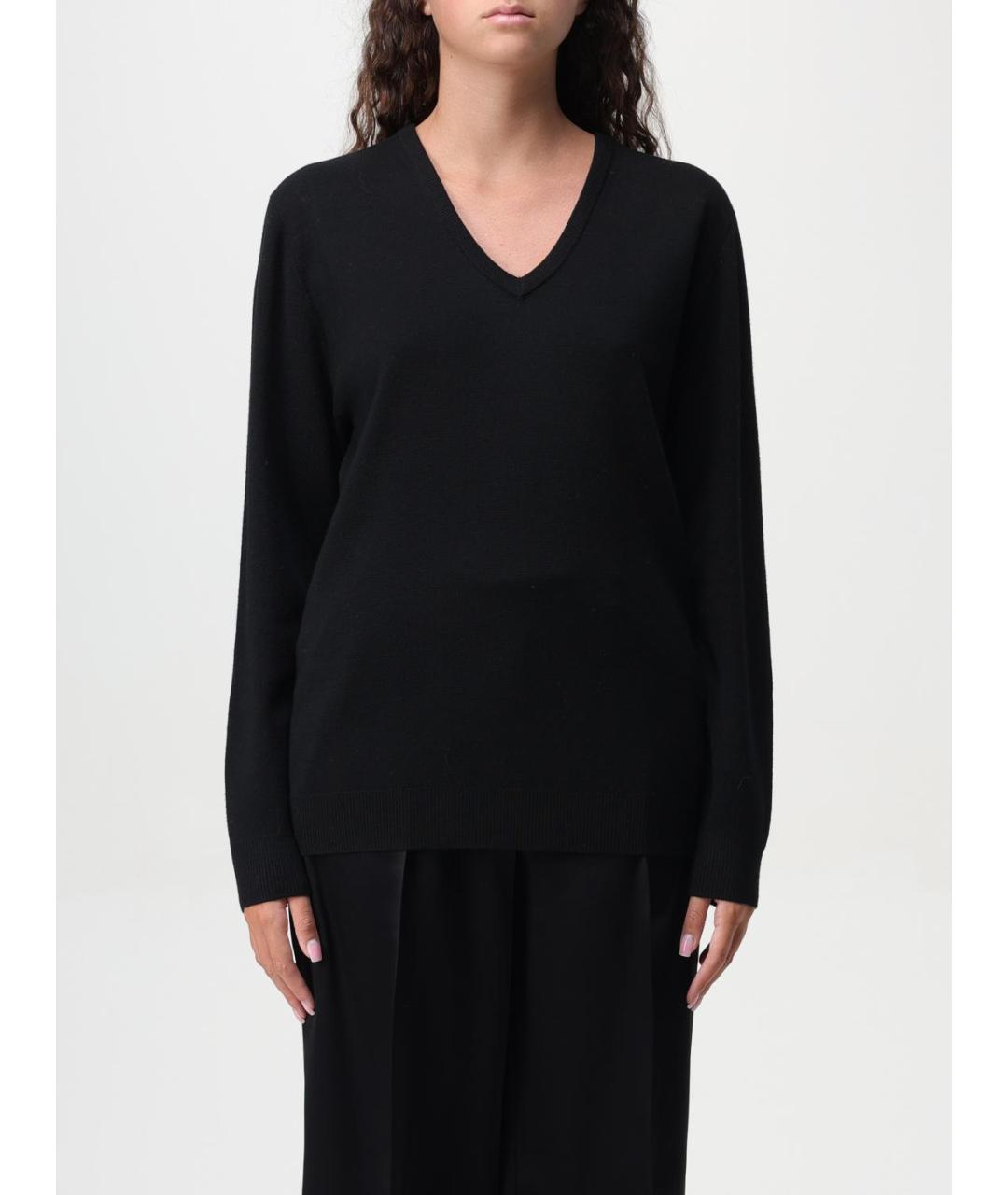 MAX MARA Черный шерстяной джемпер / свитер, фото 6