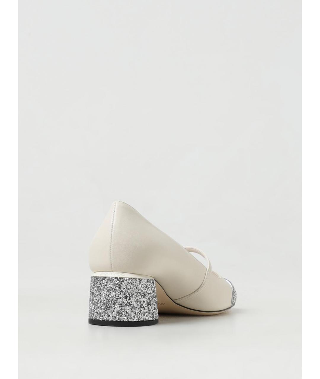 JIMMY CHOO Бежевые кожаные туфли, фото 3