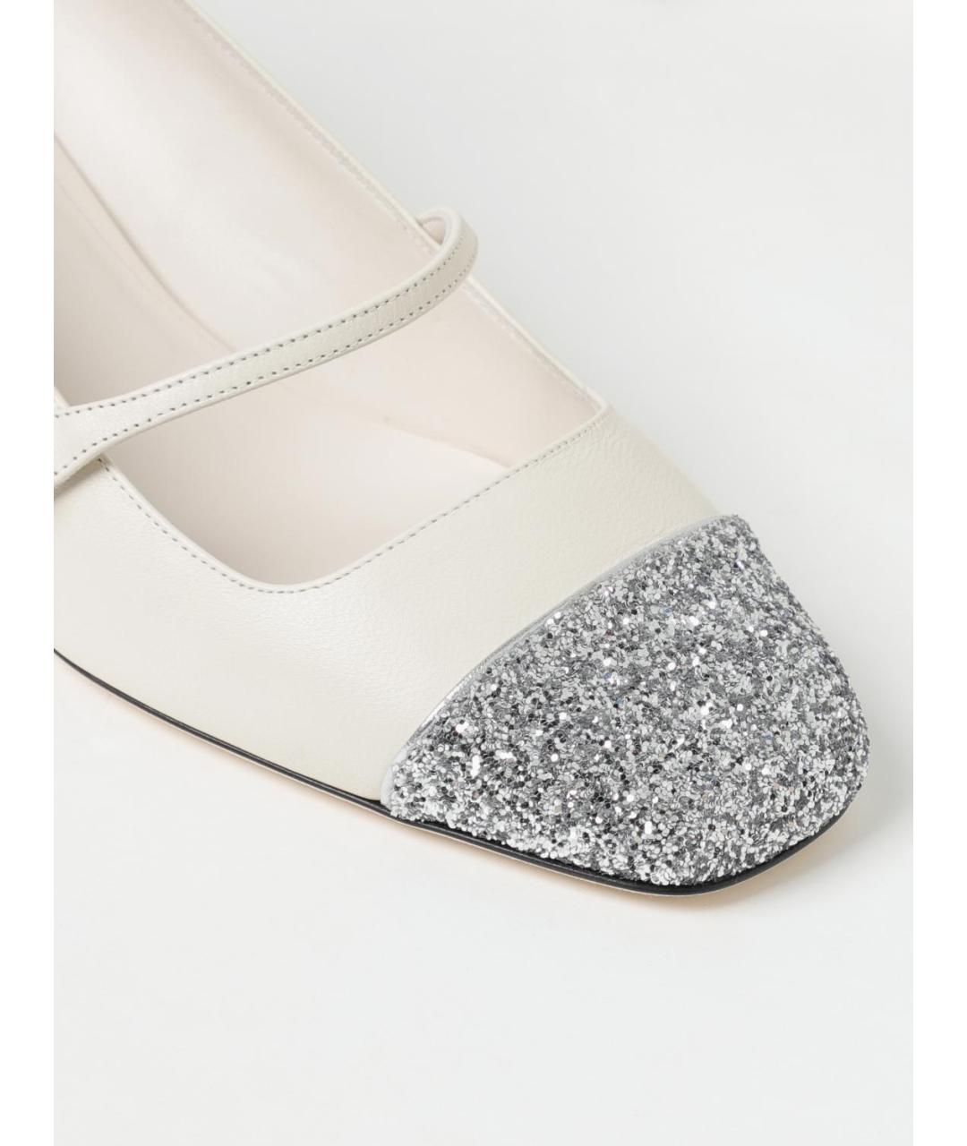 JIMMY CHOO Бежевые кожаные туфли, фото 4