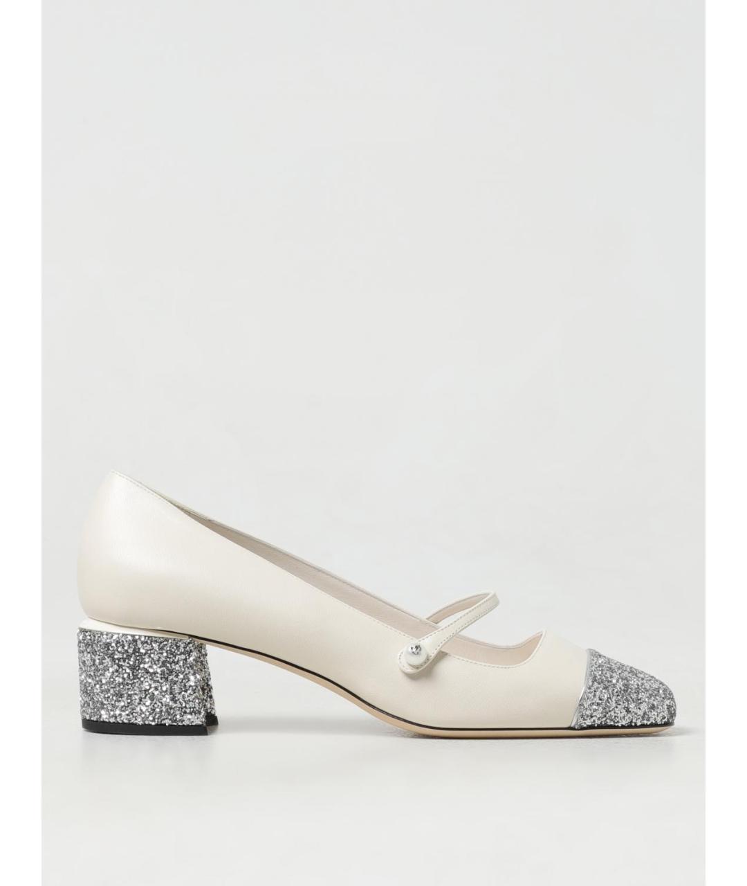 JIMMY CHOO Бежевые кожаные туфли, фото 5