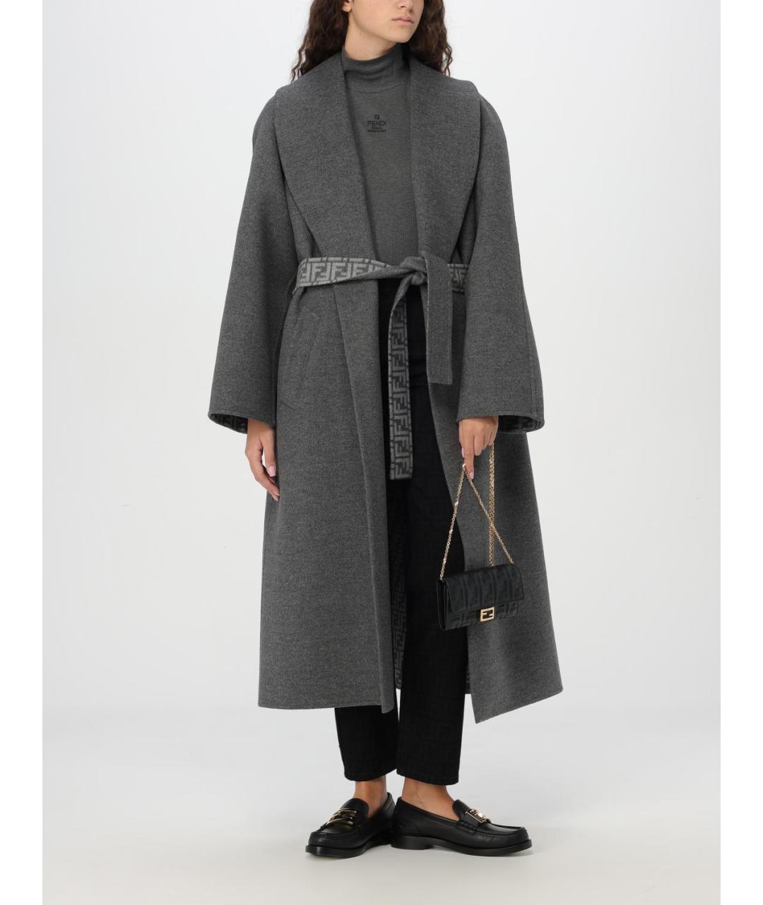 FENDI Черные хлопковые прямые джинсы, фото 3