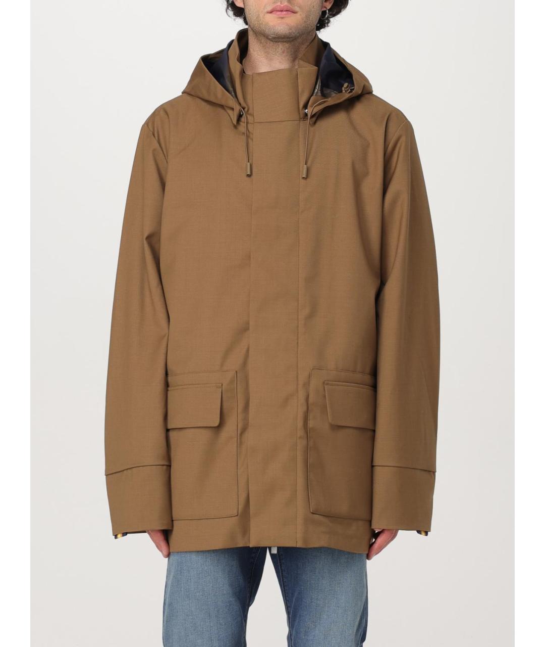 K-WAY Коричневая полиэстеровая парка, фото 2