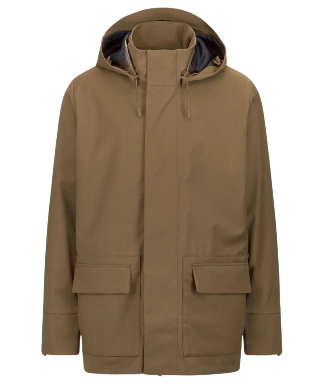 K-WAY Коричневая полиэстеровая парка, фото 1