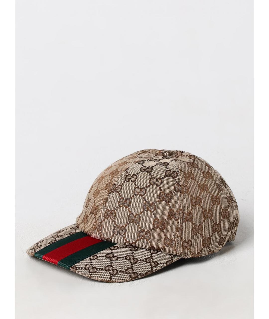 GUCCI Бежевая синтетическая кепка/бейсболка, фото 4