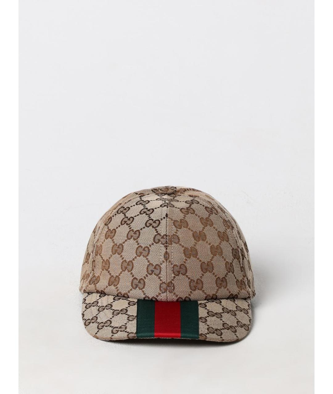 GUCCI Бежевая синтетическая кепка/бейсболка, фото 2