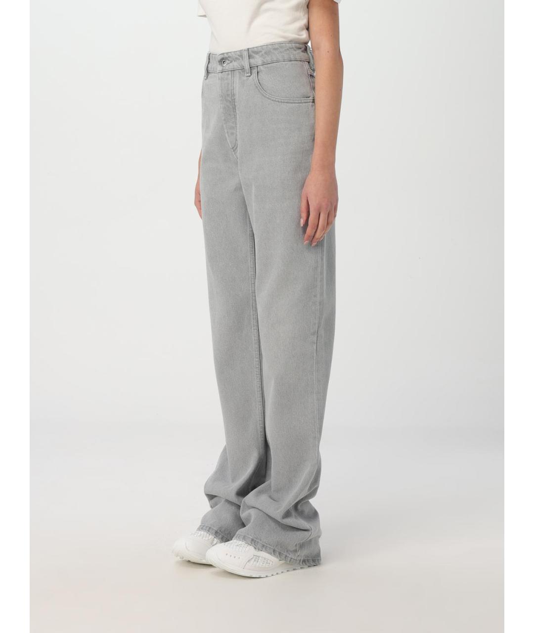 BOTTEGA VENETA Серые хлопковые прямые джинсы, фото 5