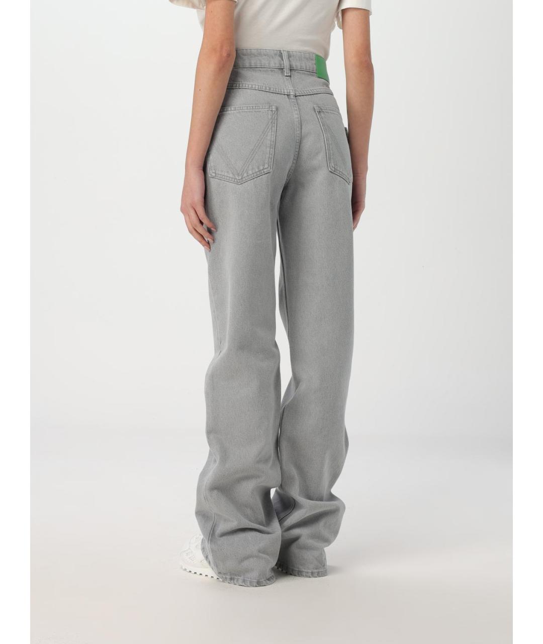 BOTTEGA VENETA Серые хлопковые прямые джинсы, фото 4