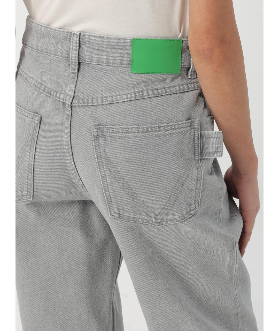 BOTTEGA VENETA Серые хлопковые прямые джинсы, фото 6