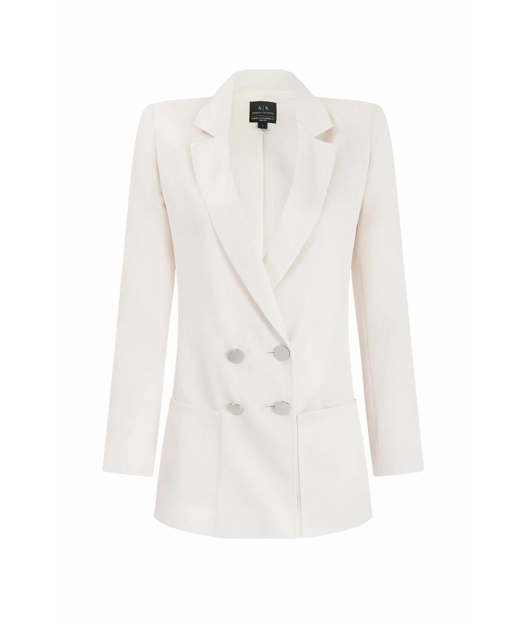 ARMANI EXCHANGE Бежевый полиэстеровый жакет/пиджак, фото 1