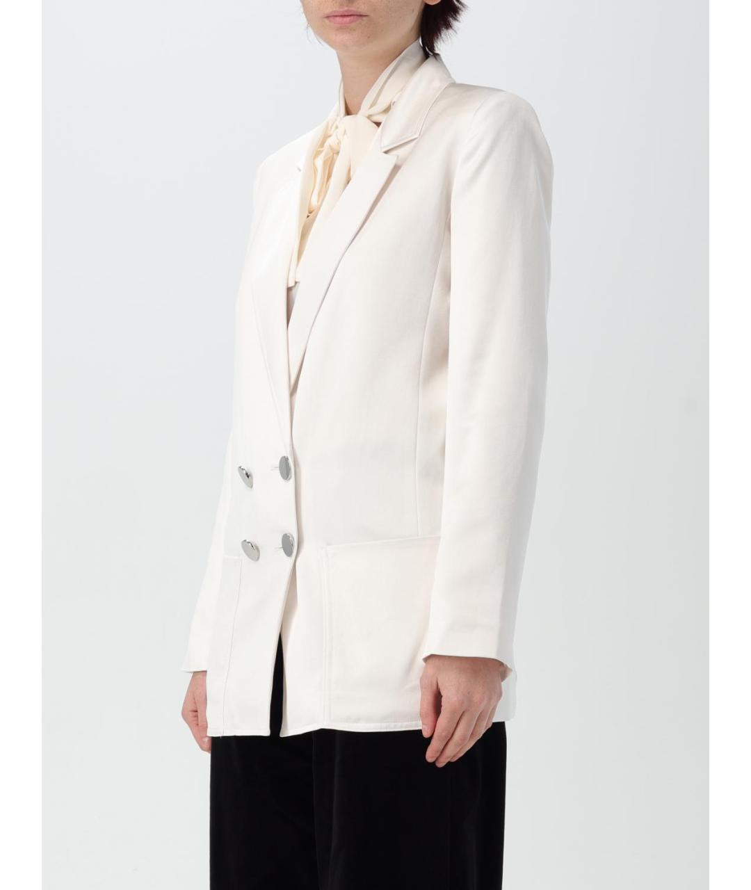 ARMANI EXCHANGE Бежевый полиэстеровый жакет/пиджак, фото 4