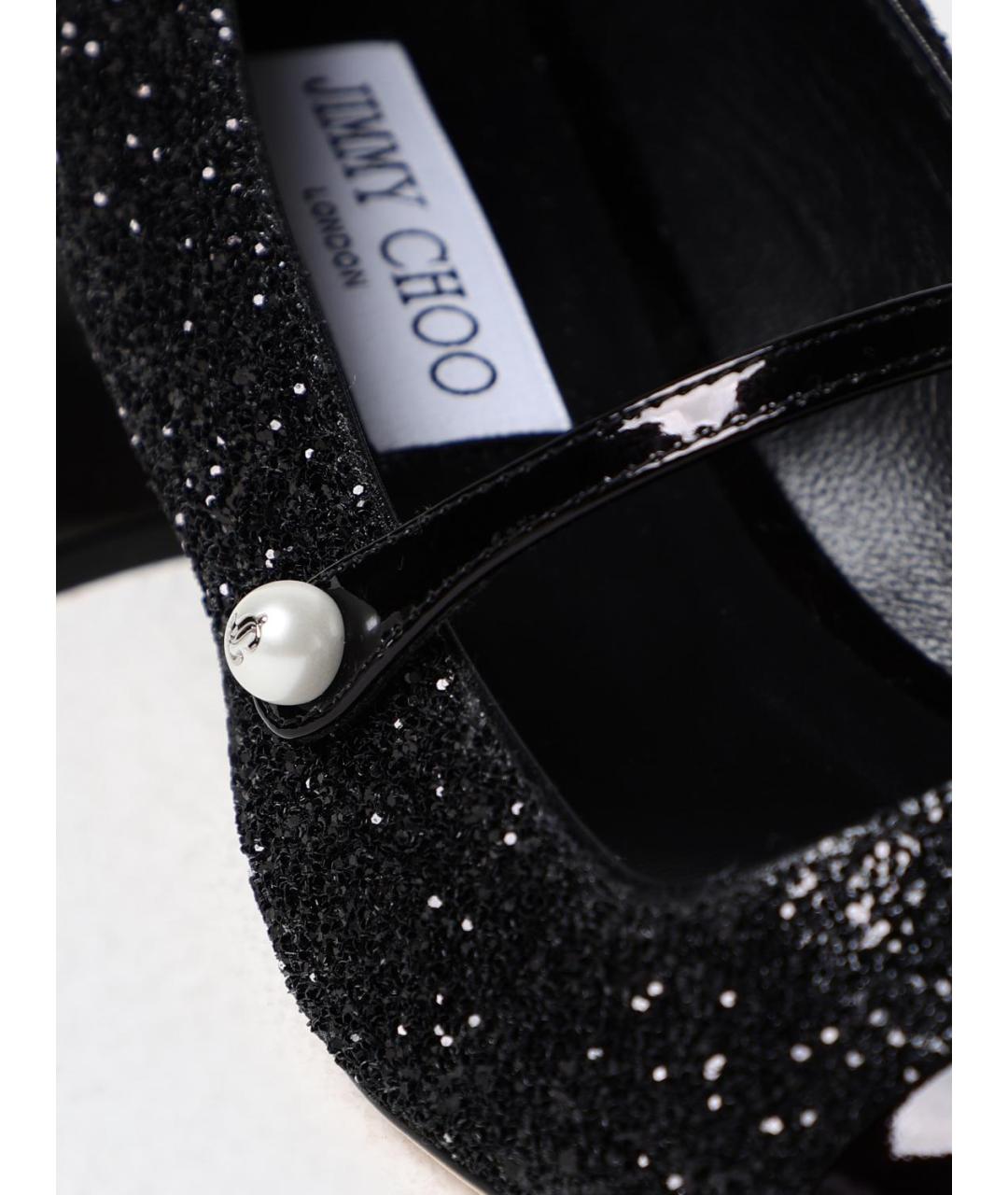 JIMMY CHOO Черные кожаные туфли, фото 4