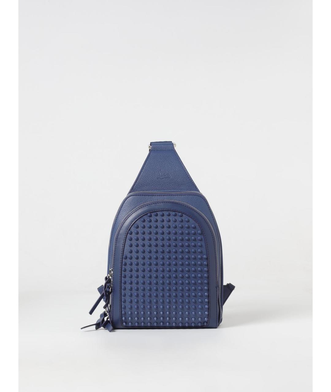 CHRISTIAN LOUBOUTIN Синяя кожаная сумка на плечо, фото 5