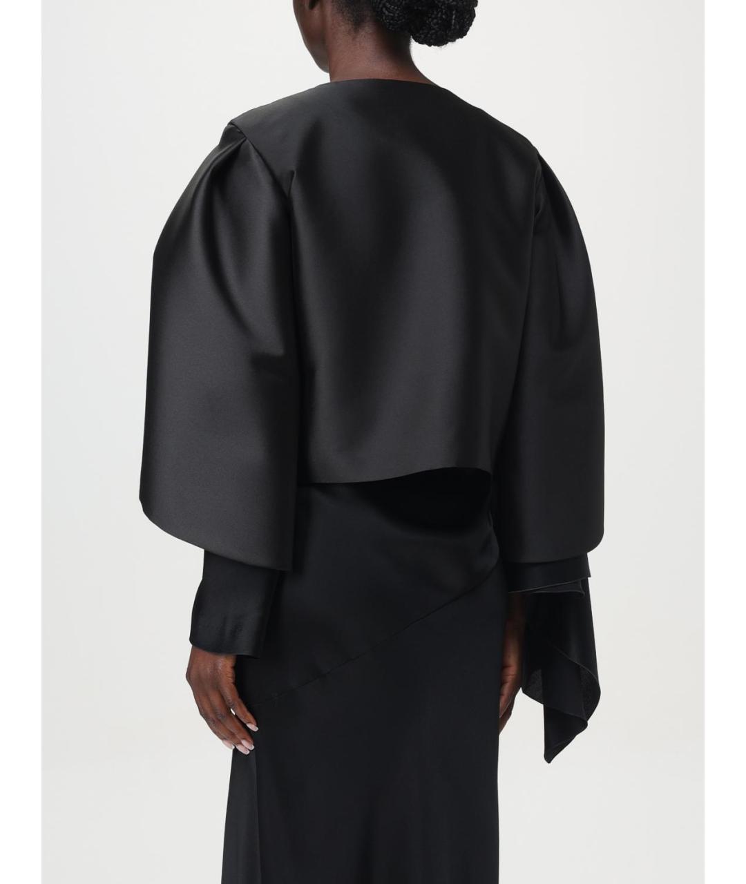 ALBERTA FERRETTI Черный полиэстеровый жакет/пиджак, фото 3