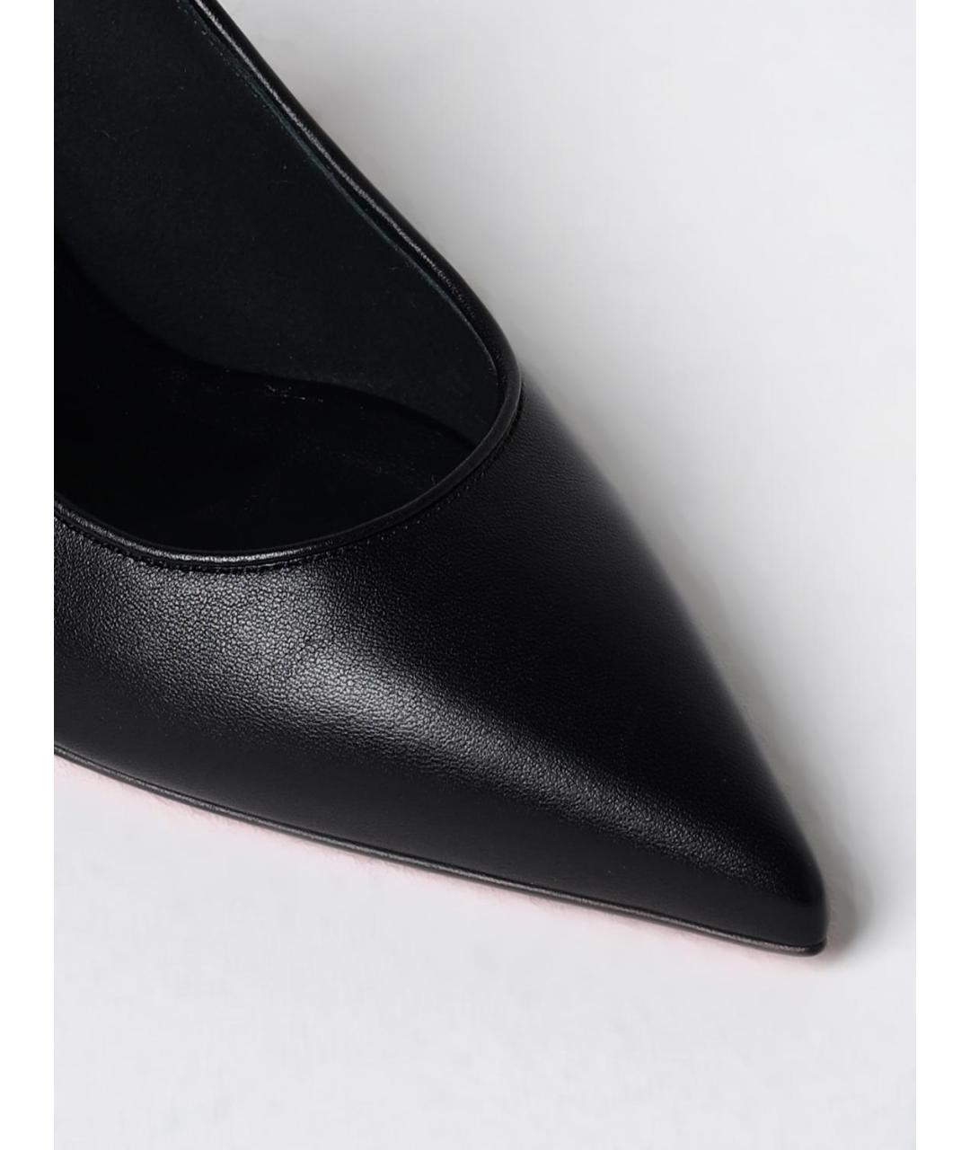 CHRISTIAN LOUBOUTIN Черные кожаные туфли, фото 4