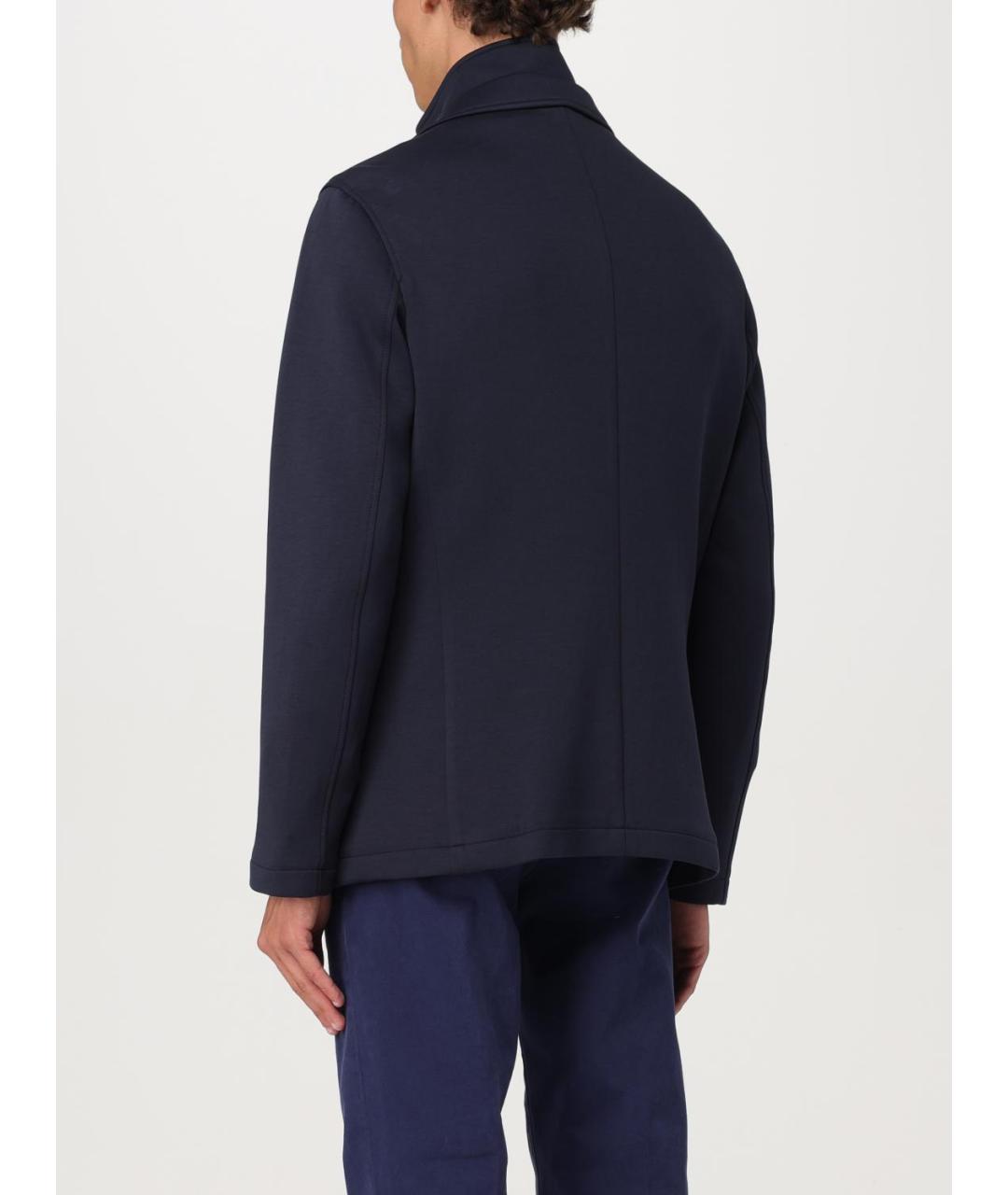 ARMANI EXCHANGE Синий полиэстеровый пиджак, фото 2