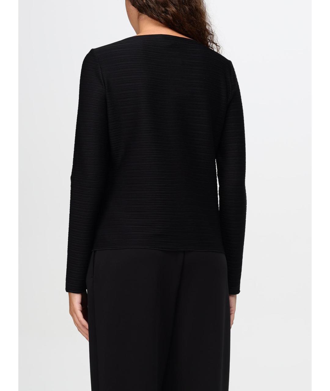 EMPORIO ARMANI Черный полиамидовый джемпер / свитер, фото 2