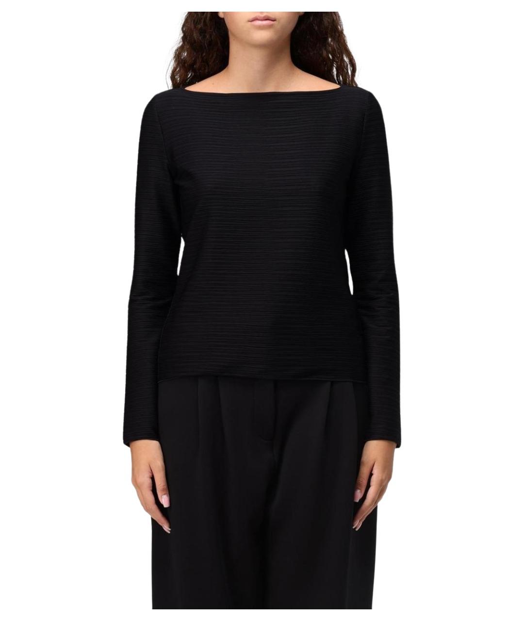 EMPORIO ARMANI Черный полиамидовый джемпер / свитер, фото 1