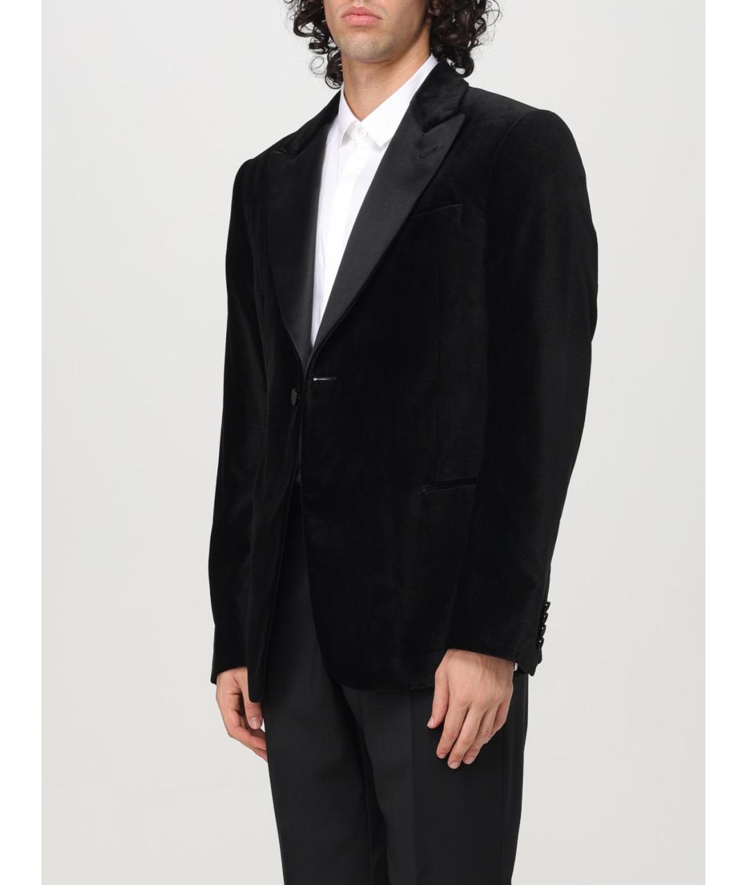 EMPORIO ARMANI Черный полиэстеровый пиджак, фото 3