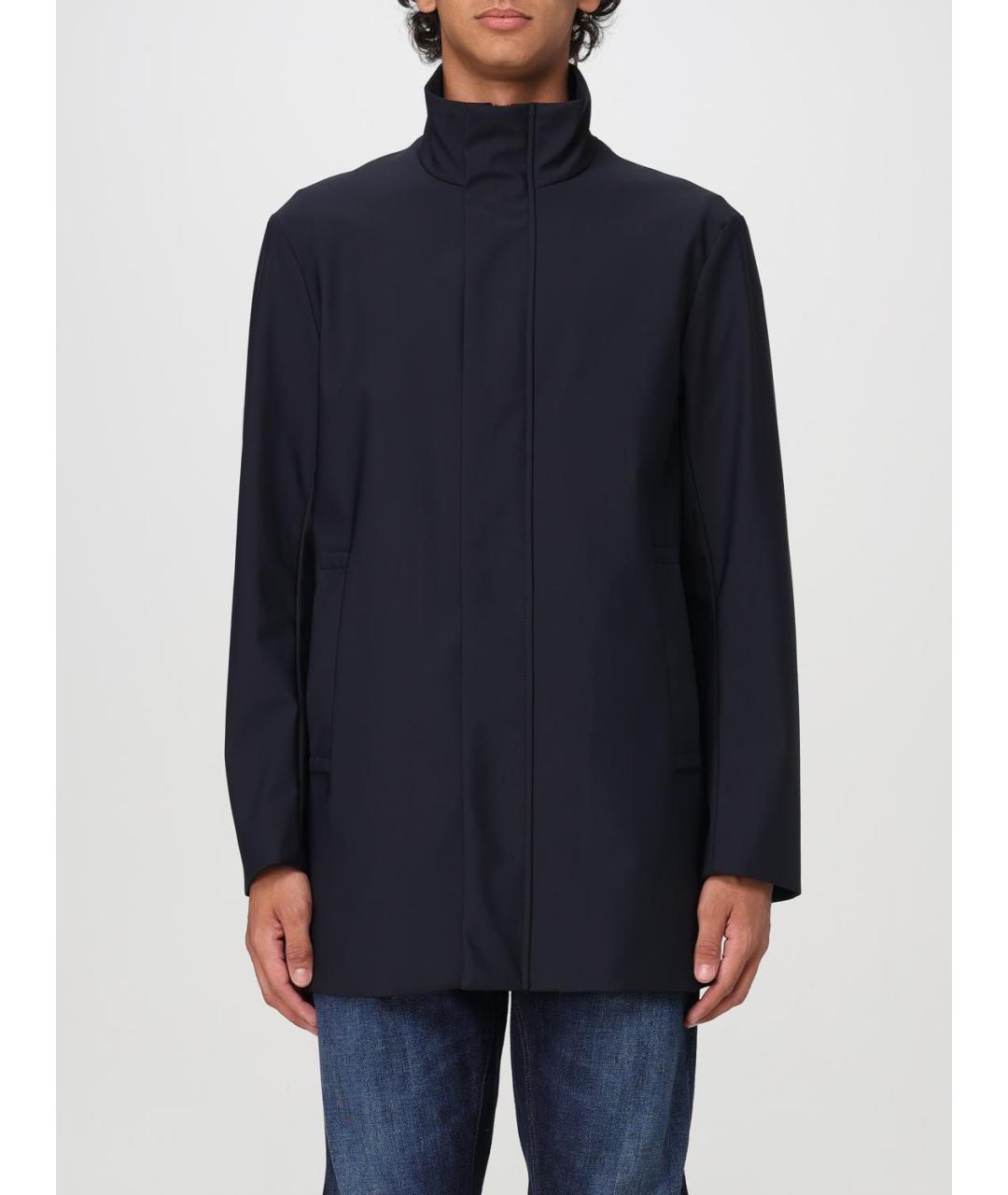 EMPORIO ARMANI Синяя полиамидовая куртка, фото 5