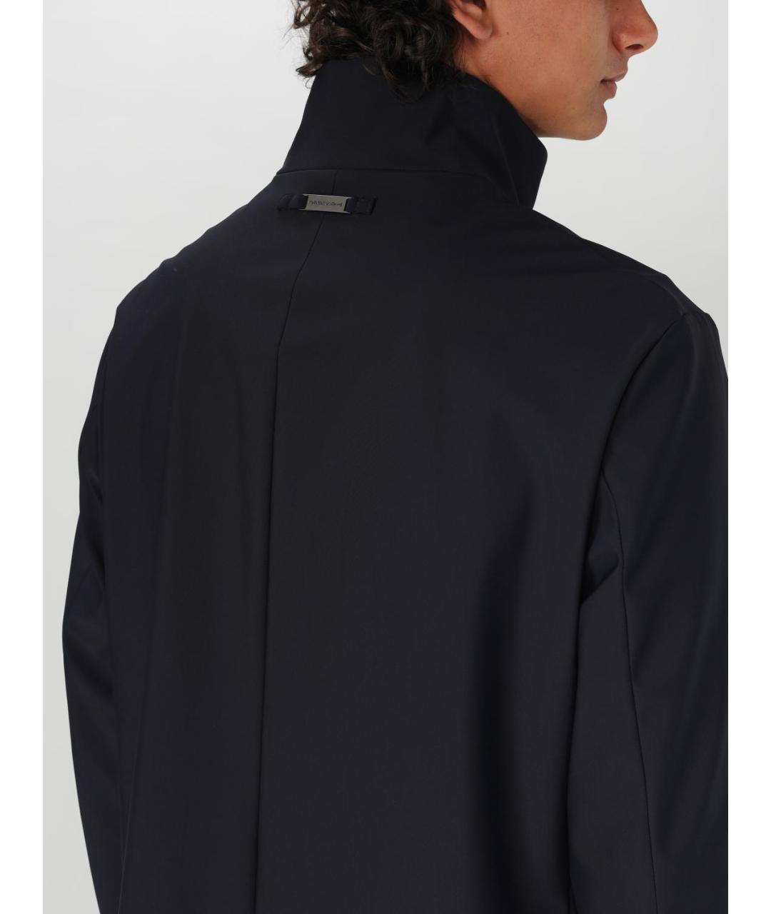 EMPORIO ARMANI Синяя полиамидовая куртка, фото 4