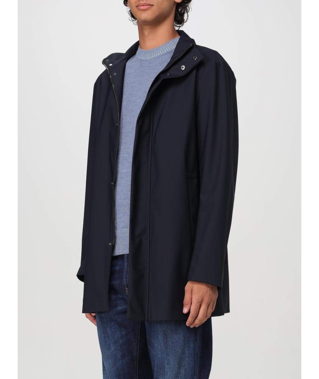 EMPORIO ARMANI Синяя полиамидовая куртка, фото 3