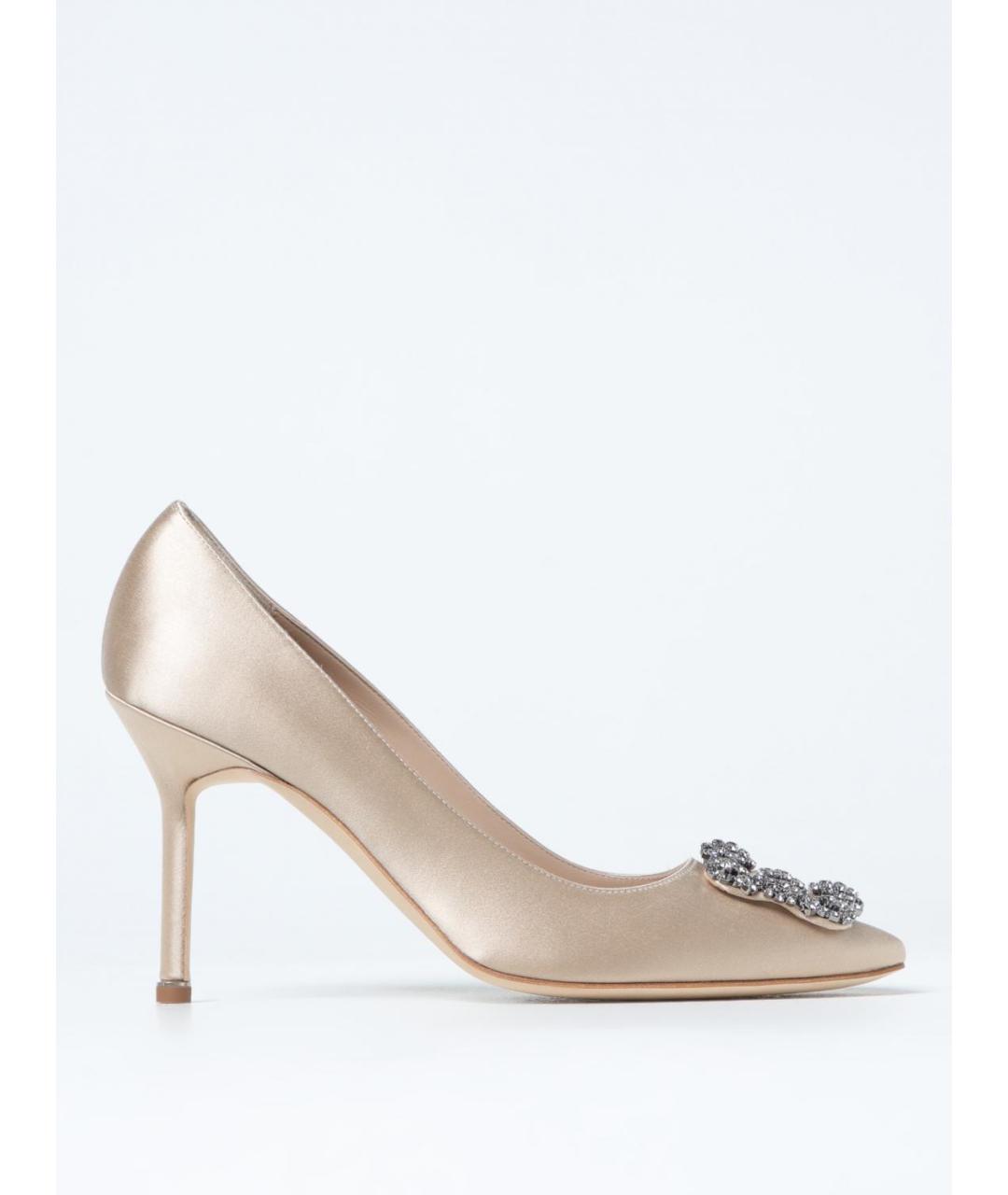 MANOLO BLAHNIK Бежевые туфли, фото 5