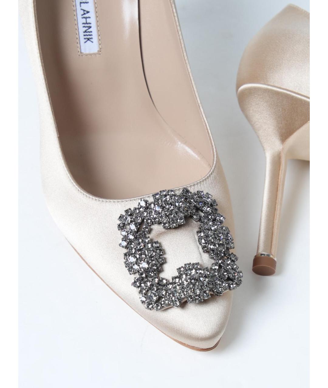 MANOLO BLAHNIK Бежевые туфли, фото 4