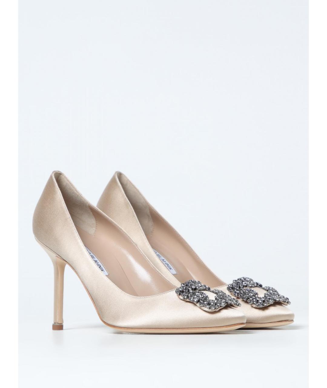 MANOLO BLAHNIK Бежевые туфли, фото 2