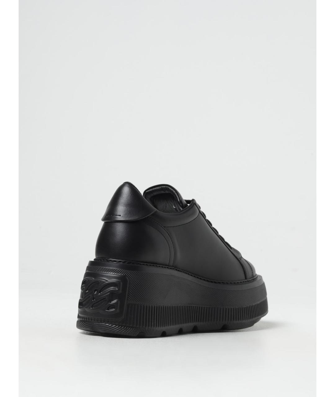 CASADEI Черные кожаные кроссовки, фото 3